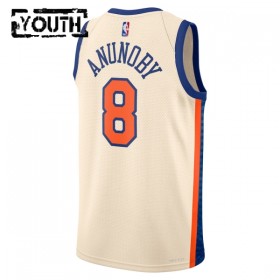 Dres New York Knicks Og Anunoby Nike 2025-26 City Edition Bijela Swingman - Dječji